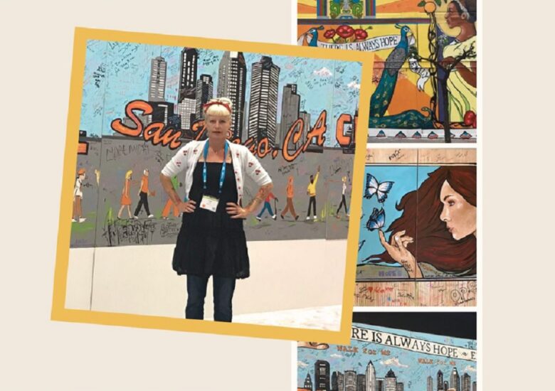 Pictura o ajută pe artista Lydia Emily să facă față durerii și suferinței cauzate de scleroza multiplă